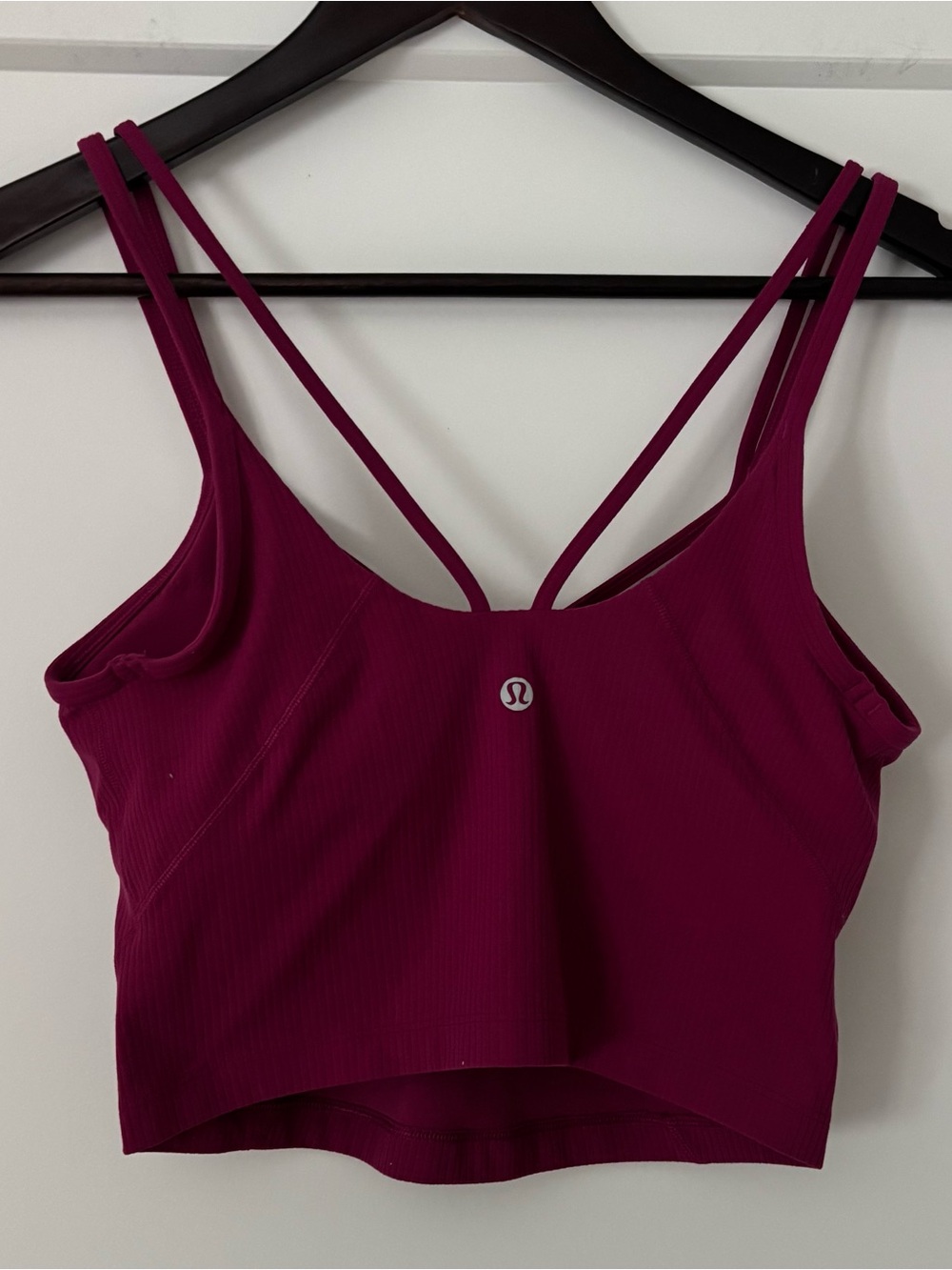 🔴 Lululemon Align Strappy Ribbed Tank Top, Magenta Purple - Picture 2 of 6